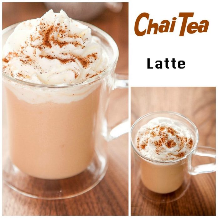 Chai Tea Latte Collage