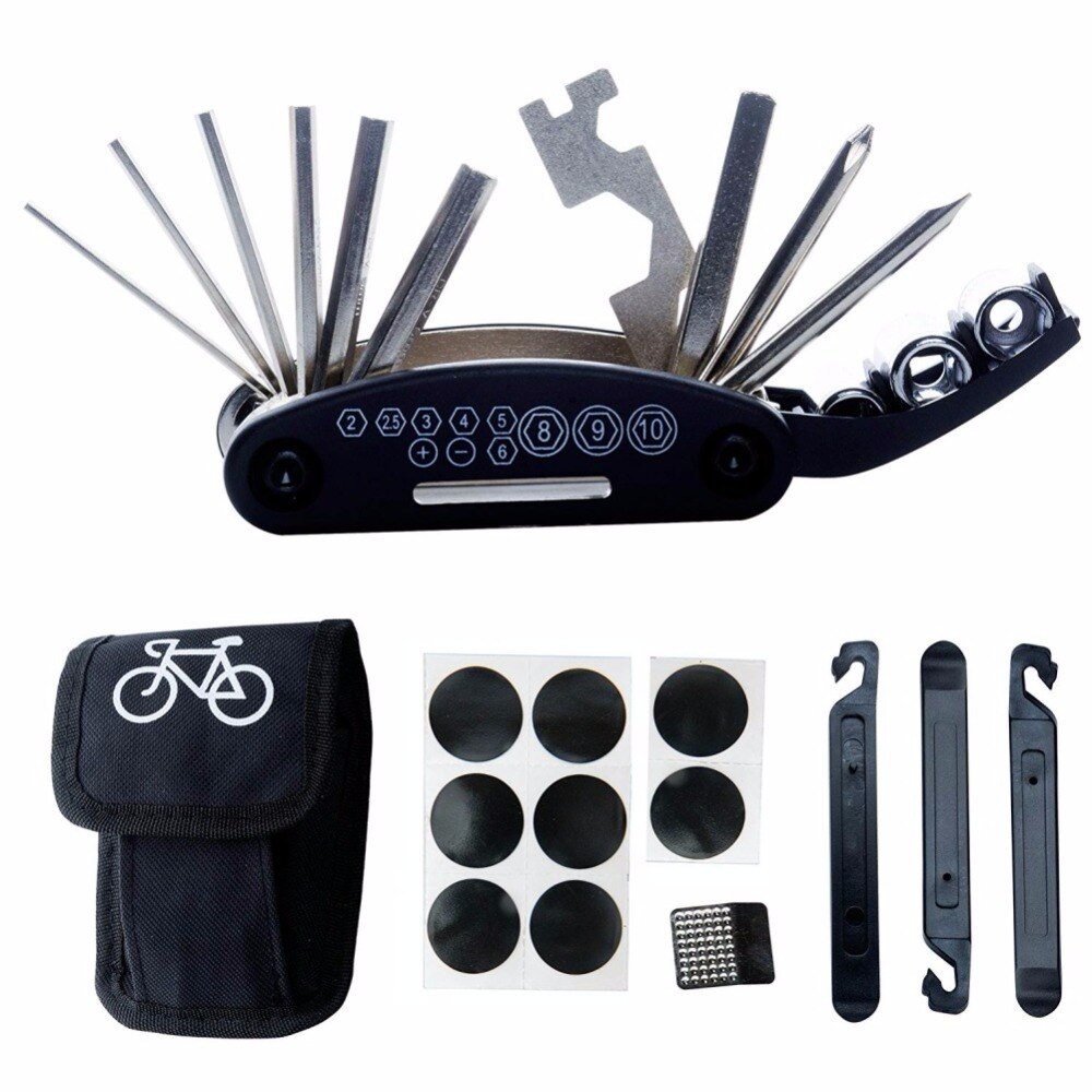Multi function bicycle tire repair kit set riding mountain bike repair tools bicycle accessories Bicycle repair
