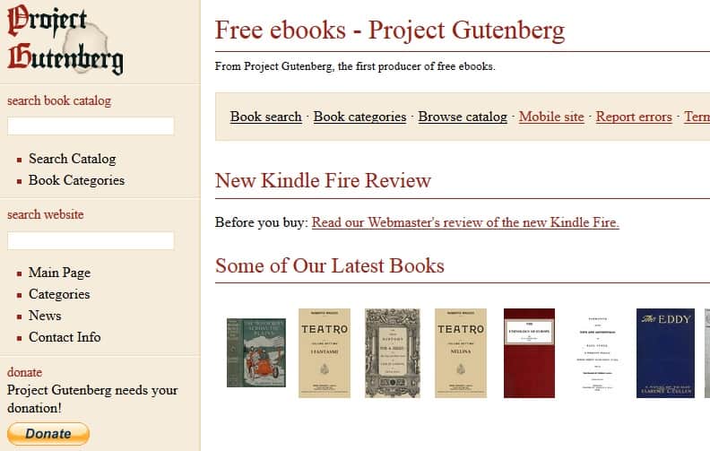 Project Gutenberg Download Free Ebooks