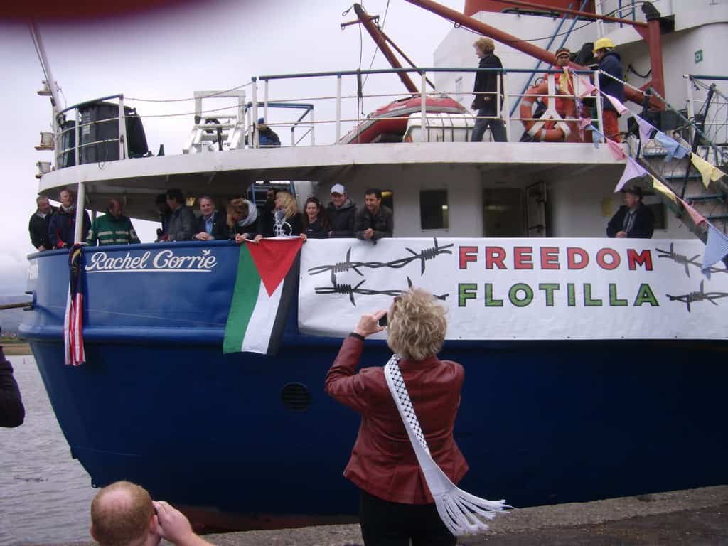 Rachel Corrie about to sail