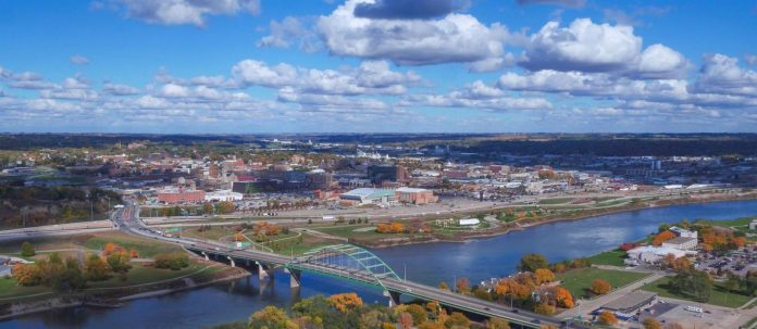 Sioux City Iowa Aerial