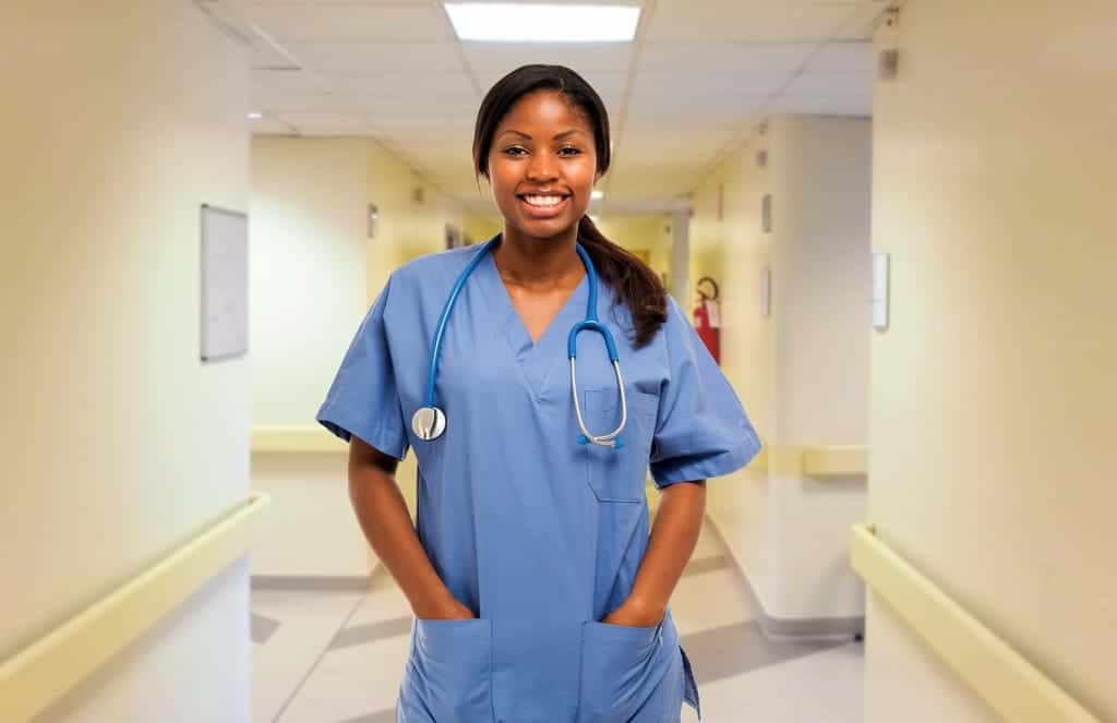 bigstock Portrait of a smiling nurse