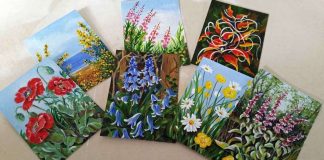art card miniature paintings