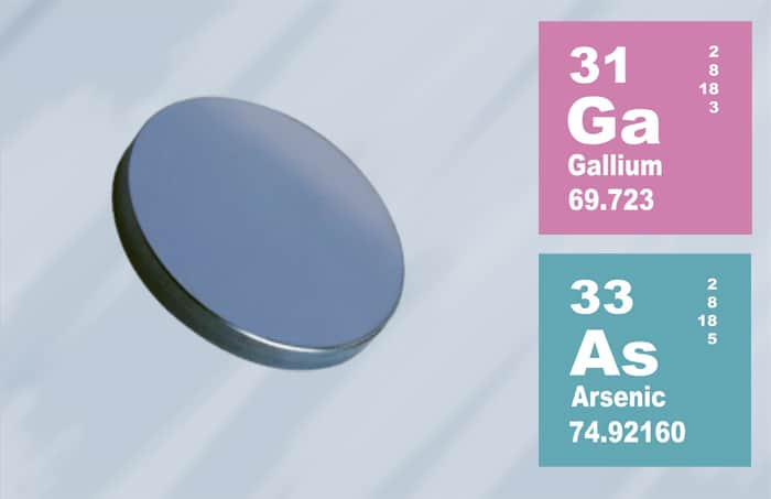 GA W Gallium Arsenide GaAs IR Windows ISP Optics