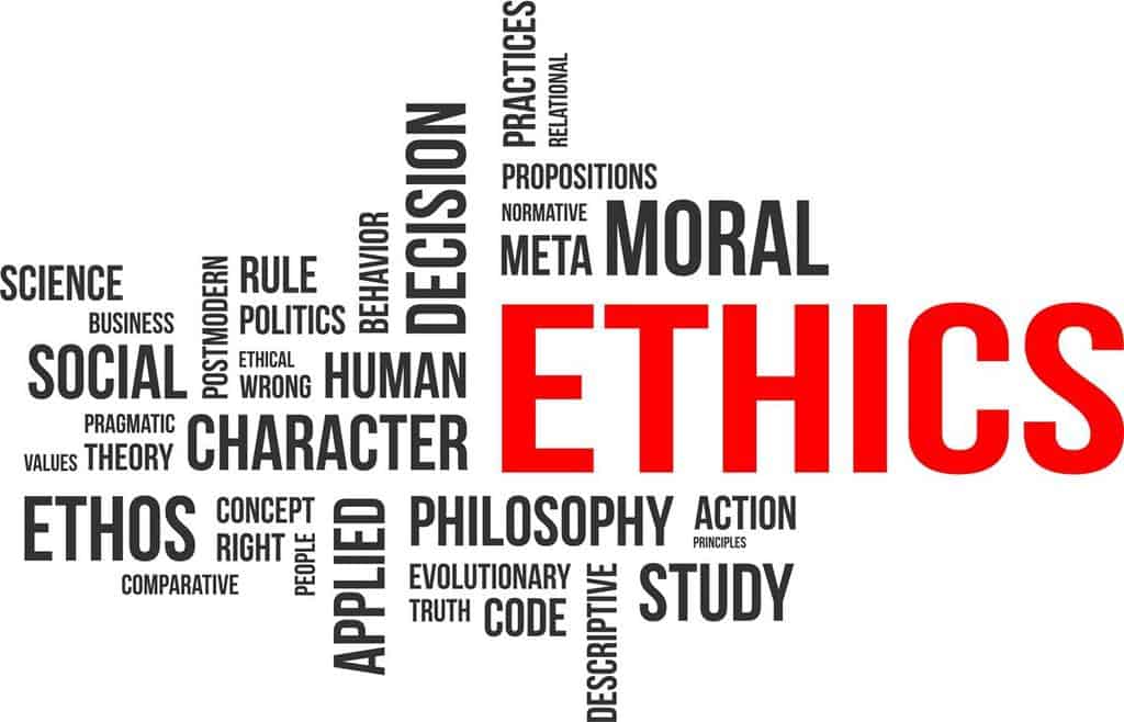 ordsky med ethics som hovedfokus